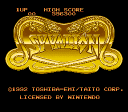 Syvalion (Europe) Title Screen
